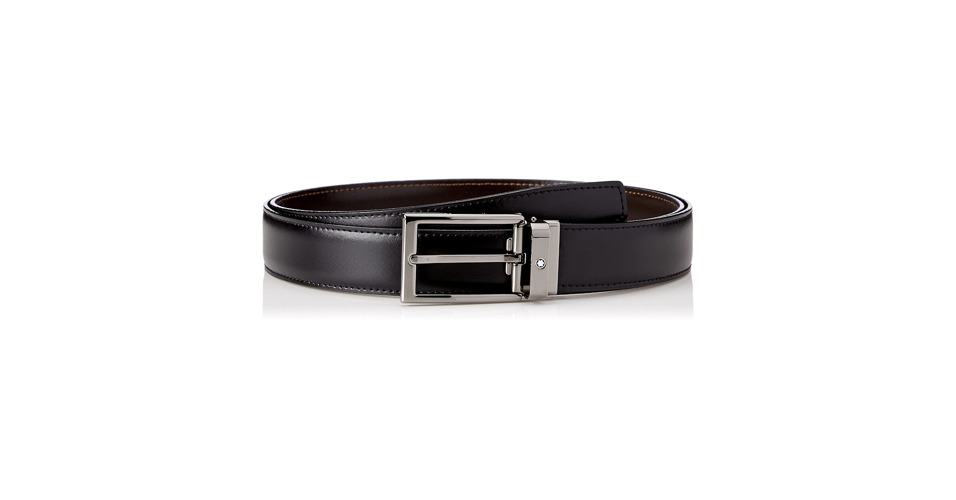 【未開封新品】MONTBLANC ベルト リバーシブル ブラック/ブラウン リバーシブルレザーベルト、30 mm - レザー